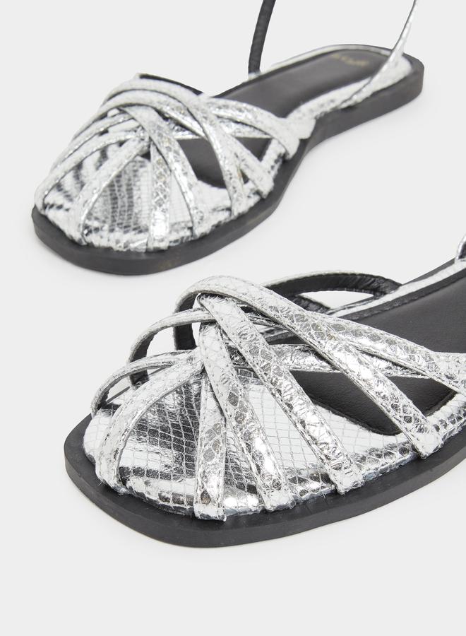 Styli Strappy Flats Sandals - Image 3