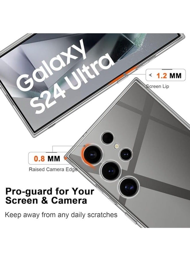 Samsung Galaxy S24 Ultra Tempered Glass Case 【2-Pack】, Silicone Protective Film, Bubble-Free Tempered Glass Film, Anti-Scratch Screen Protector 9H Hardness Protective Glass - Image 4