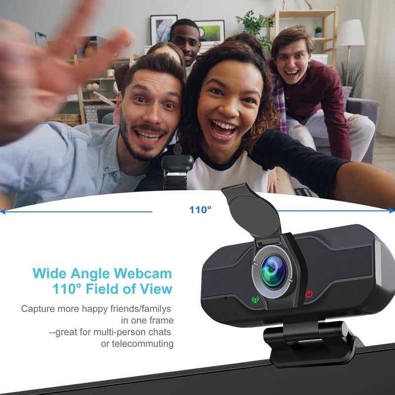 XPCAM 1080p PC Camera Webcam with Microphone & Wide View,Auto Light Correction, Web Computer Camera for Desktop,Plug & Play USB C Webcam for Laptop,PC,Computer Streaming, Mac,Zoom/Teams/Skype/Twitch - Image 3