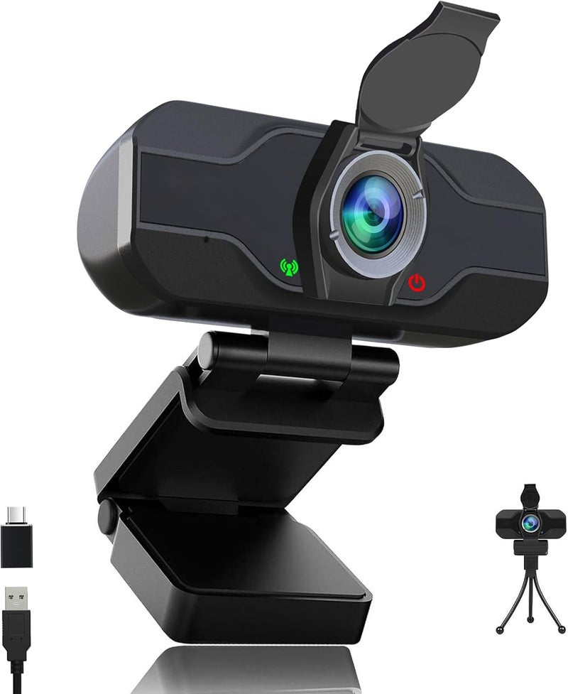 XPCAM 1080p PC Camera Webcam with Microphone & Wide View,Auto Light Correction, Web Computer Camera for Desktop,Plug & Play USB C Webcam for Laptop,PC,Computer Streaming, Mac,Zoom/Teams/Skype/Twitch - Image 1