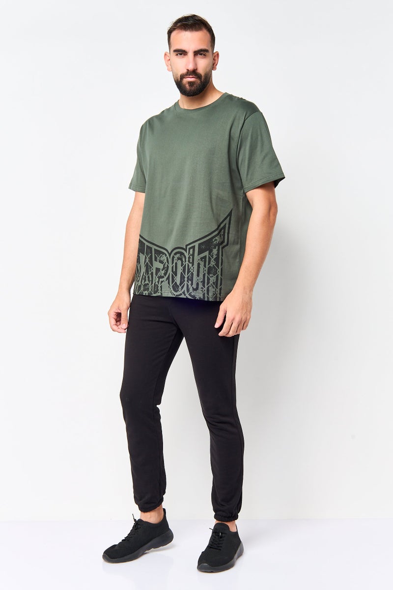 TapouT Men Sportswear Fit Short Sleeve Outdoor T-Shirt, Thyme - Image 2