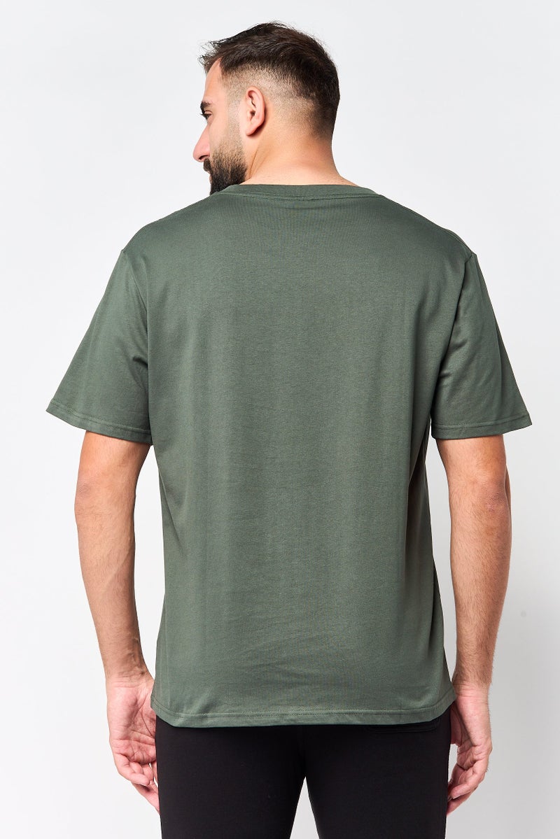 TapouT Men Sportswear Fit Short Sleeve Outdoor T-Shirt, Thyme - Image 4