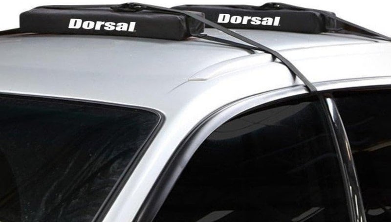 Dorsal Universal Soft Roof Rack Pads for Surfboard Kayak SUPs with Car Tie Down Straps and Storage Bag - Pack of 2 Black Polyester - Image 5