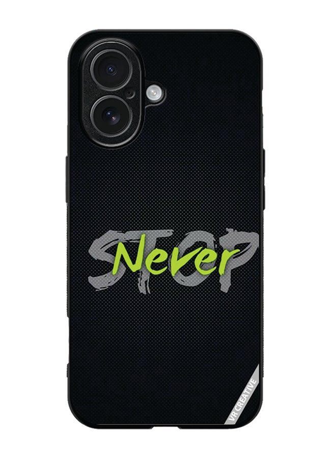 Protective Case Cover For Apple iPhone 17 Never Stop Design Multicolour