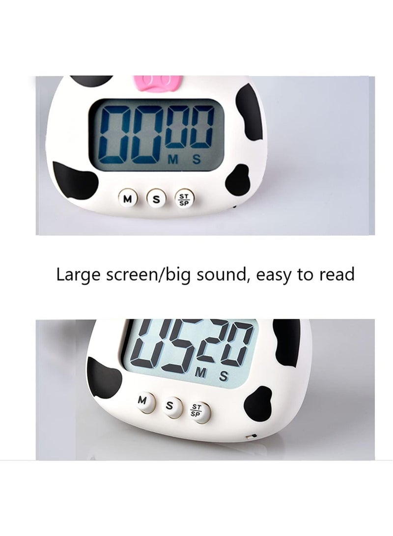 Digital Kitchen Timer,Cute Animal Count Down Timer for Sports,Cooking,Study, LCD Large-Screen Visual Clock - Image 3