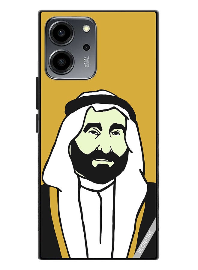 VR CREATIVE Protective Case Cover For Honor 80 SE Sheikh Saqr Bin Mohammed Al Qasimi Design Multicolour - Image 1
