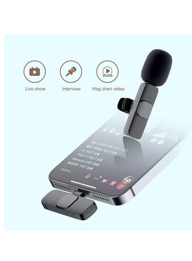 ميكروفون ياقة لاسلكي K8 جاهز للتوصيل والتشغيل لاجهزة نوع ايفون - Image 2