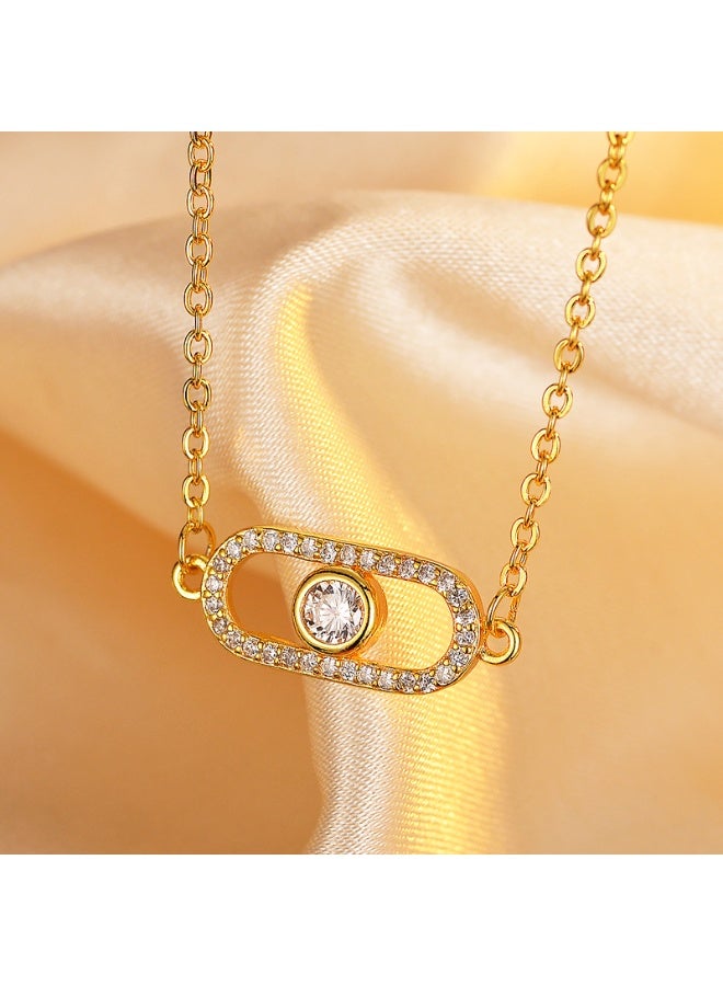 Mark Fairwhale Fashionable Retro Light Luxury Personalized Necklace 