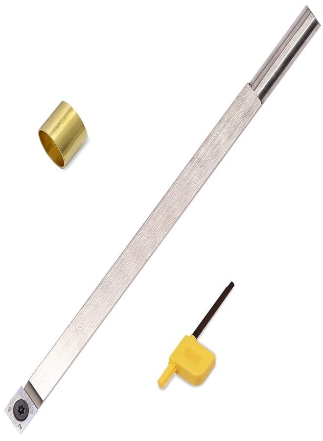 Asieg Tool Wood Turning Tool Carbide Tipped Lathe Chisel Rougher Tool Bar 10 Inches With 14mm Square Carbide Insert for Wood Hobbyist or DIY or Carpenter,Handle not Include - Image 1