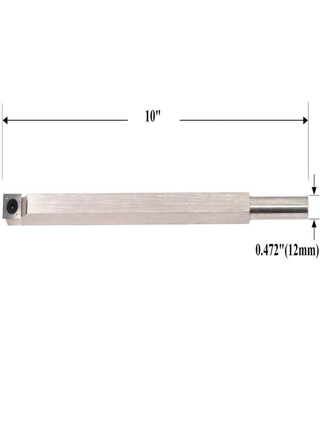 Asieg Tool Wood Turning Tool Carbide Tipped Lathe Chisel Rougher Tool Bar 10 Inches With 14mm Square Carbide Insert for Wood Hobbyist or DIY or Carpenter,Handle not Include - Image 2
