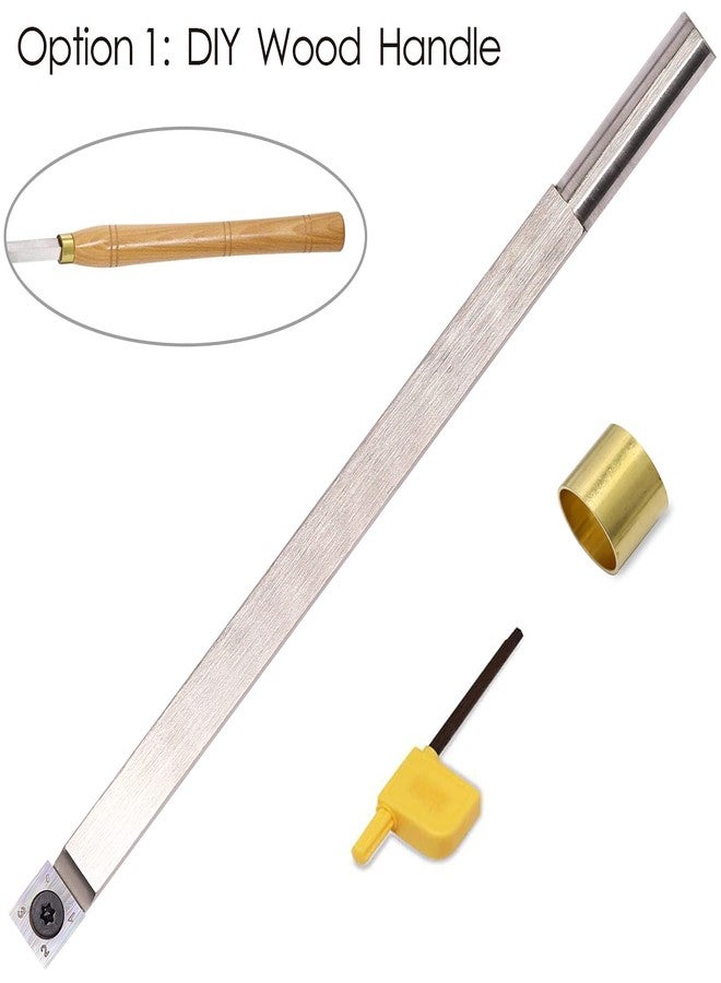 Asieg Tool Wood Turning Tool Carbide Tipped Lathe Chisel Rougher Tool Bar 10 Inches With 14mm Square Carbide Insert for Wood Hobbyist or DIY or Carpenter,Handle not Include - Image 3