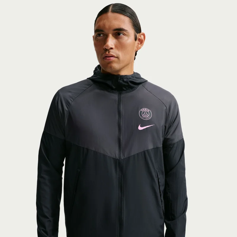Nike Black Men's Paris Saint-Germain City Side Running Jacket for Men | Best Price UAE