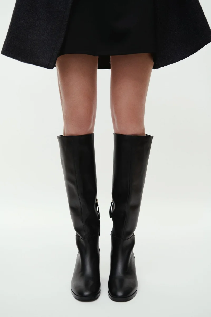 اتش اند ام بووت جلد بساق يصل للركبة