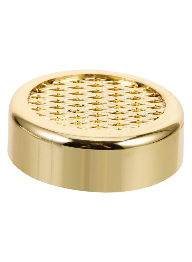 Hemoton 3Pcs Golden Round Humidifier for Humidor, Abs Sponge Humidification Accessory, Optimal Moisture Control for Home Use - Image 4