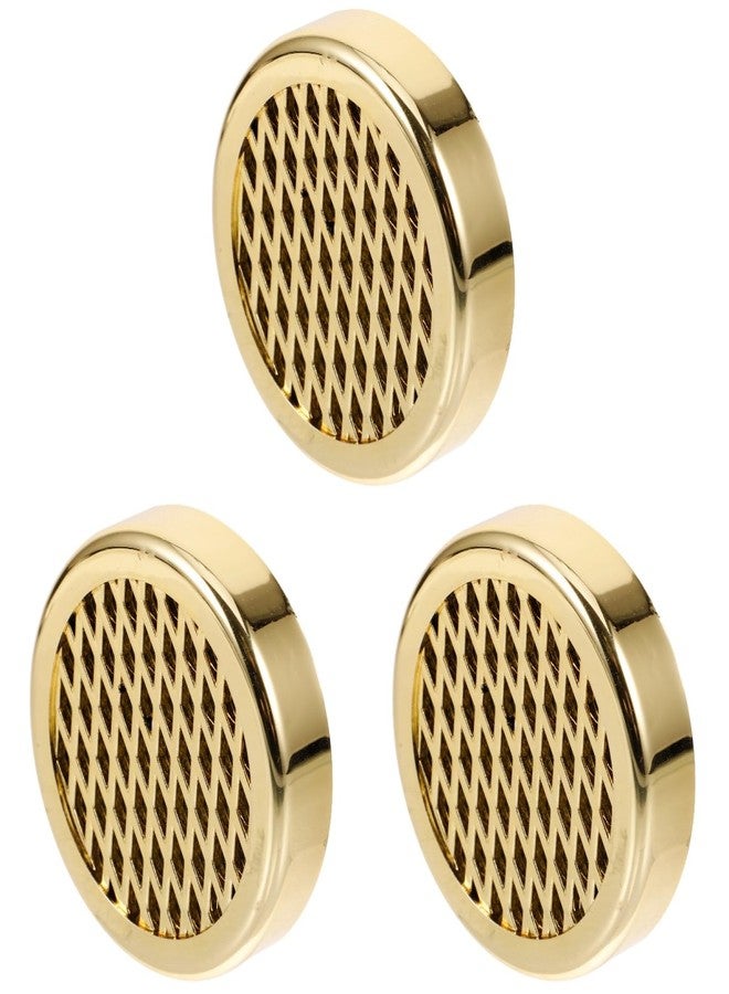 Hemoton 3Pcs Golden Round Humidifier for Humidor, Abs Sponge Humidification Accessory, Optimal Moisture Control for Home Use - Image 1