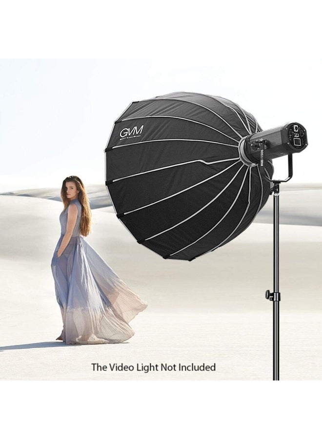 جي في أم إضاءة استوديو LED فيديو جي في إم RGB-150S بقوة 150 واط – ثنائية اللون 3200-5600 كلفن، وضع ألوان RGB كاملة، مؤشر CRI/TLCI فوق 95، تصميم مونولايت، زاوية إضاءة قابلة للتعديل، مثالية لتصوير الفيديو والاستوديوهات - Image 2