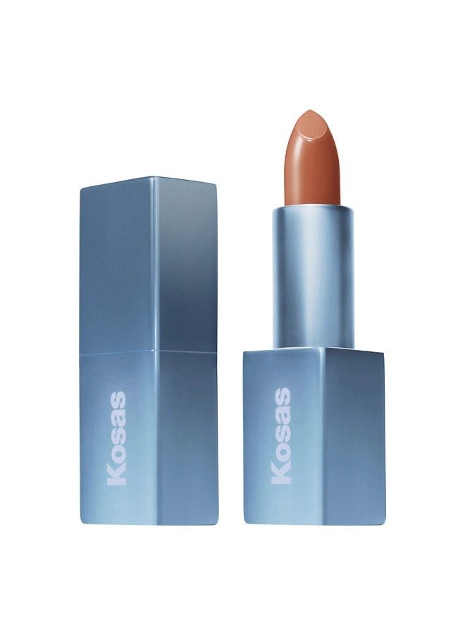Kosas Lightweight, nourishing, glossy colored lipstick _Vegas - Warm Beige - Image 1