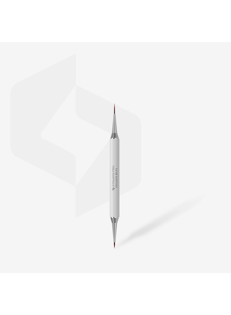 STALEKS EXCLUSIVE 01/11 Double-sided liner brush 7 mm / liner 12 mm - Image 4