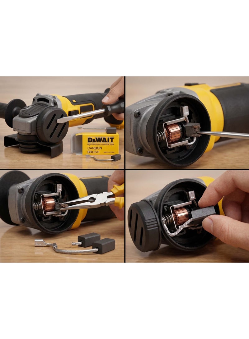 BK20 Angle Grinder Carbon Brushes - 2-Pack Durable Replacements - Image 2