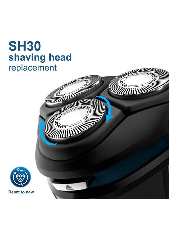 innobeaut Sh30 Replacement Heads For Philips Norelco Series 3000 2000 1000 Shavers And S738 Click And Style Closecut Sh30 Shaving Heads Razor Blades For S1560 - Image 3