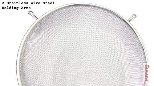 Olrada Stainless Steel Soup Juice Strainer, Liquid Filter Strainer Wire Sieve with Handle for Kitchen 5.6" Diameter - Image 3