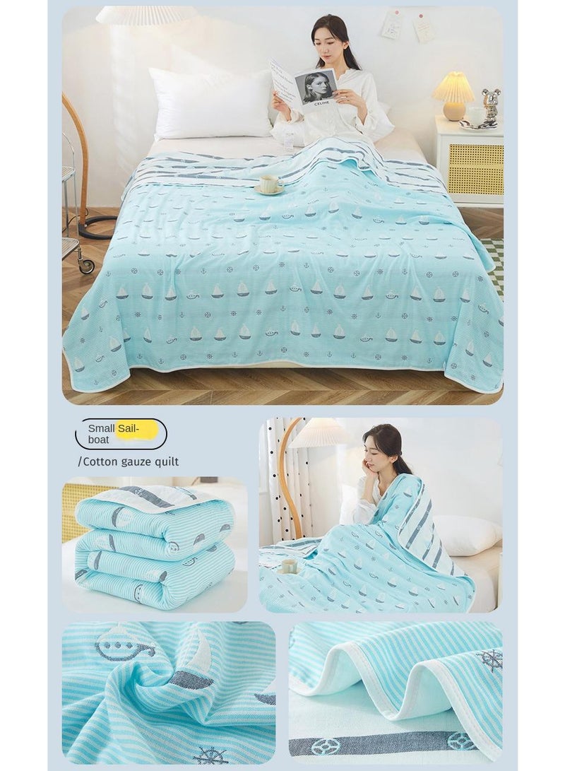 Y&D 150*200cm Six Layer Absorbent Cotton Towel Summer Cool Blanket  - Image 5