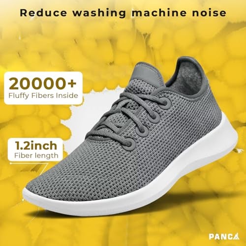 PANCA Shoe Washing Machine Bag Laundry Shoes Bag for Washer and Dryer Reusable and Durable Zipper Plush Washing Machine Bags for Sneakers, Running Shoes, Sock and Toys (1, Yellow) - Image 3