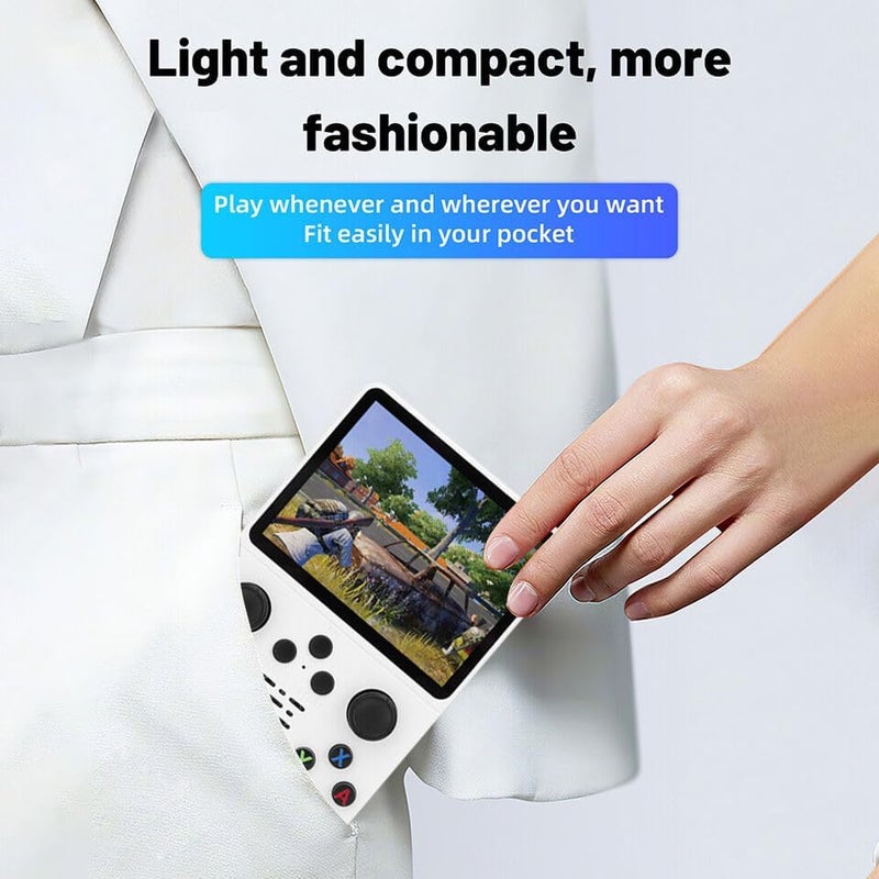 Smartcam X-Ninja R36S Retro Video Game Console 64GB Mini Handheld Gameboy Built in 8000+ Classic Games + PSP Games 3.5-inch IPS Screen Dual 3D Joystick | Multicolor | - Image 5
