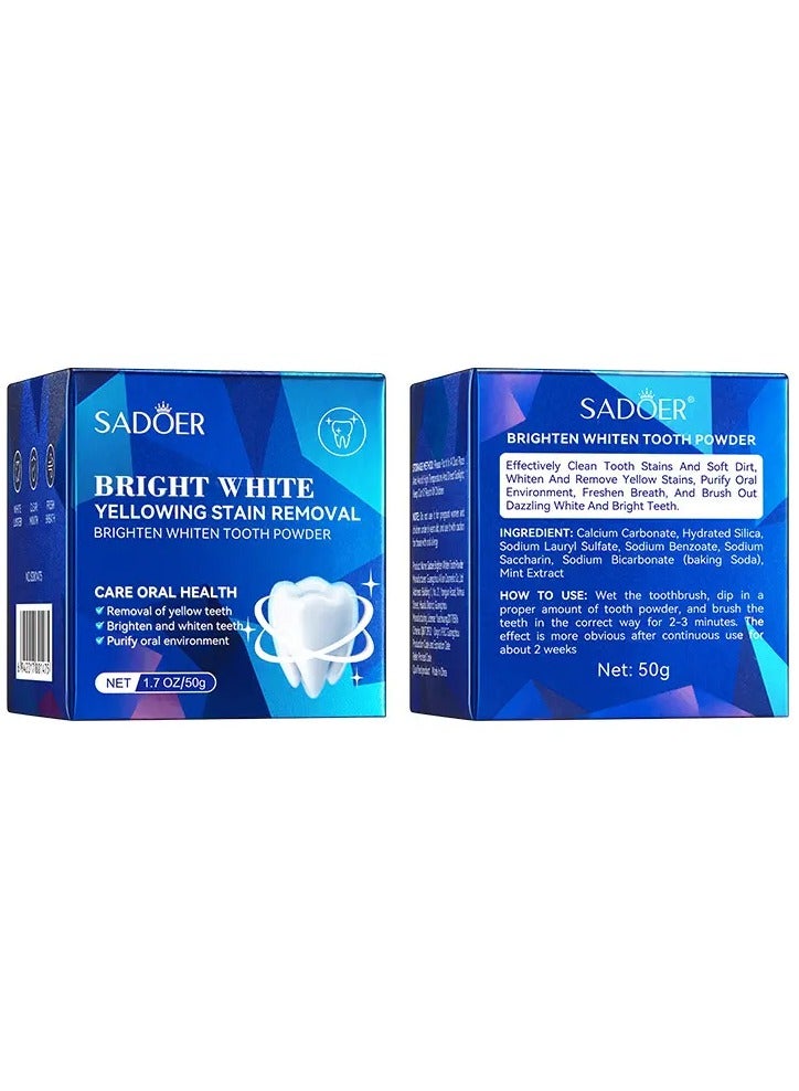 SADOER Oralhoe mint tooth powder, gentle ingredients fresh and clean teeth stains clean care teeth tooth powder - Image 2