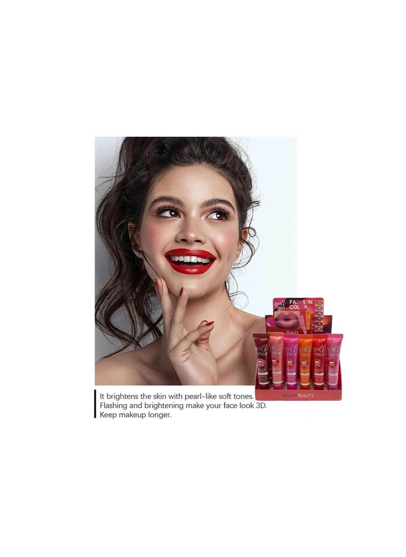 Generic - Tattoo Peel Off Lip Stain - Matte Lip Tint Waterproof Long Lasting Lip Gloss for Women (6pcs) - Image 1