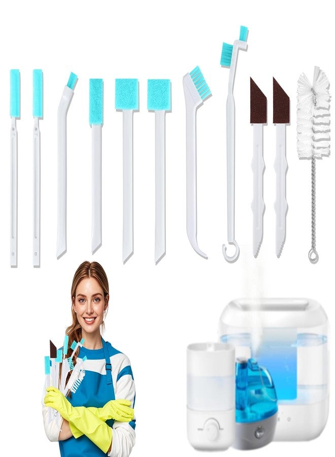 XANGNIER 11 Pcs Humidifier Cleaner Brush Set – Small Detail Cleaning Brushes for Crevices, Gaps, Corners, Keyboard, Bottle, Tiles, and Tight Spaces – Household & Travel Cleaning Tools - Image 1