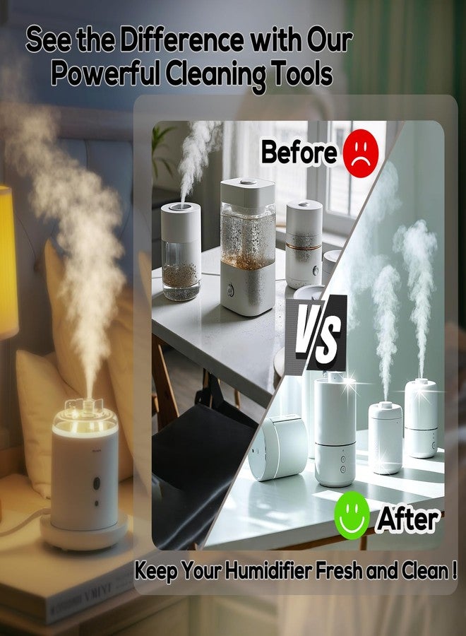 XANGNIER 11 Pcs Humidifier Cleaner Brush Set – Small Detail Cleaning Brushes for Crevices, Gaps, Corners, Keyboard, Bottle, Tiles, and Tight Spaces – Household & Travel Cleaning Tools - Image 4