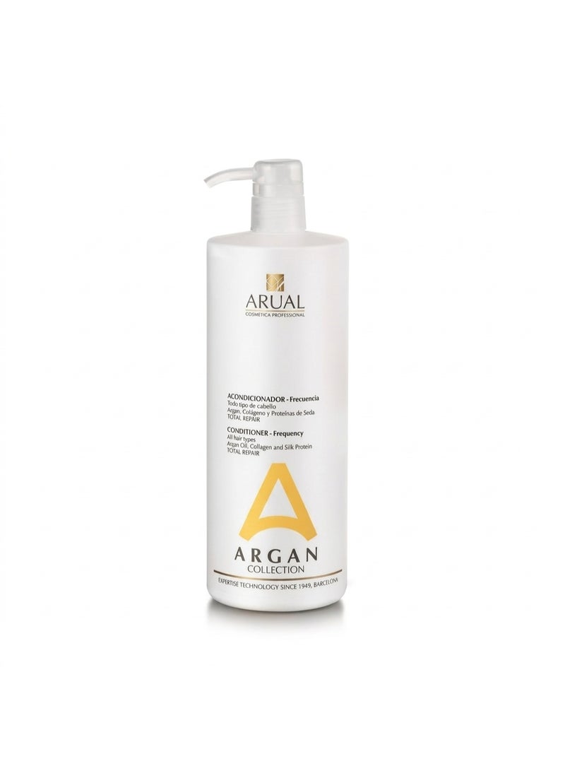 ARUAL Argan Collection Total Repair 3-Piece Hair Care Set - Shampoo 1000 ml, Conditioner 1000ml & Mask 500 ml with Collagen & Silk Proteins - Image 2