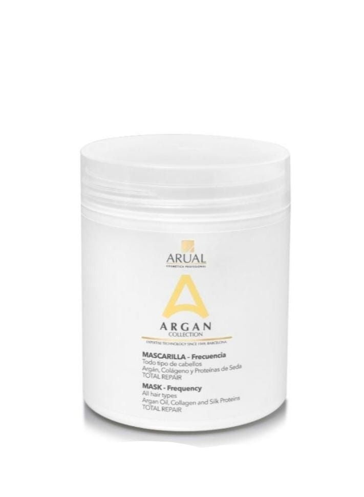 ARUAL Argan Collection Total Repair 3-Piece Hair Care Set - Shampoo 1000 ml, Conditioner 1000ml & Mask 500 ml with Collagen & Silk Proteins - Image 4
