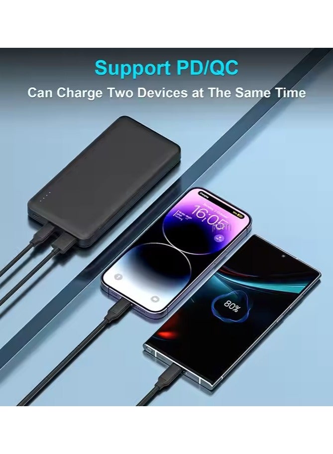 High-Capacity 20,000mAh USB-C Power Bank – Fast Charging Portable Charger with 2 USB Outputs – Travel-Friendly Backup Battery  - Image 3