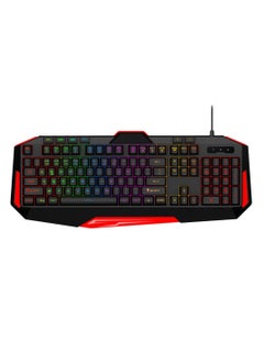 Generic Gaming Keyboard, 7-Color Backlighting, Rubber Dome Switches, Ergonomic Design with Wrist Support-BLACK.  - Image 2
