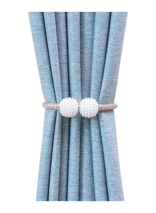 2Pack Magnetic Curtain Tiebacks Decorative Curtain Tiebacks Buckles Holdbacks for Home Bedroom Office Curtain Decor (Grey) - Image 5