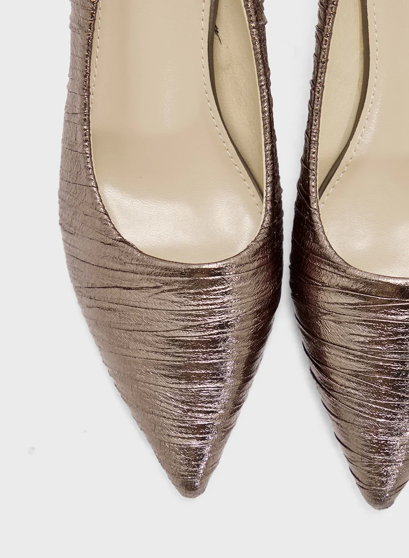 SD.Felano Mid Heeled Pointed Pump