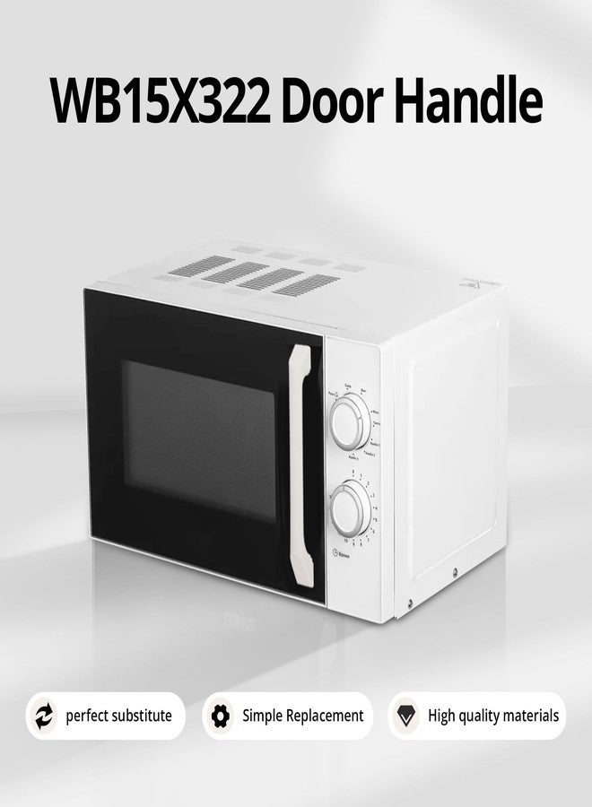 Earthtec مقبض باب أبيض متوافق مع موديلات أفران الميكروويف GE JVM240WV01 وGE JVM239WV01 وGE RVM225BL01 وGE JVM250WL02 - Image 4