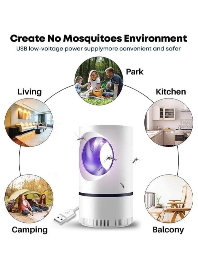 GUDOO Electric Mosquito Killer Trap, Mosquito Lamp, Mosquito Trap, Fly Trap Rechargeable Portable Bug Zapper for Summer Trip, Outdoor Camping, Patio, Home and Garden - Image 3