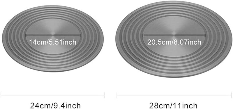 Calidaka Heat Diffuser 9/11inch Aluminum Induction Diffuser Plate,Reducer Flame Guard Simmer Ring Plate Non-Stick Hob Ring Plate for Gas Stove Glass Cooktop Converter Coffee Milk - Image 2