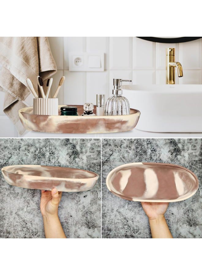 Wehous Large Bowl Resin Mold, 11.6'' Oval Bowl Silicone Molds for Resin Concrete Cement, Epoxy Casting Mold for Jewelry Makeup Storage Container Candle Boat Succulent Pot, Table Home Decoration - Image 5