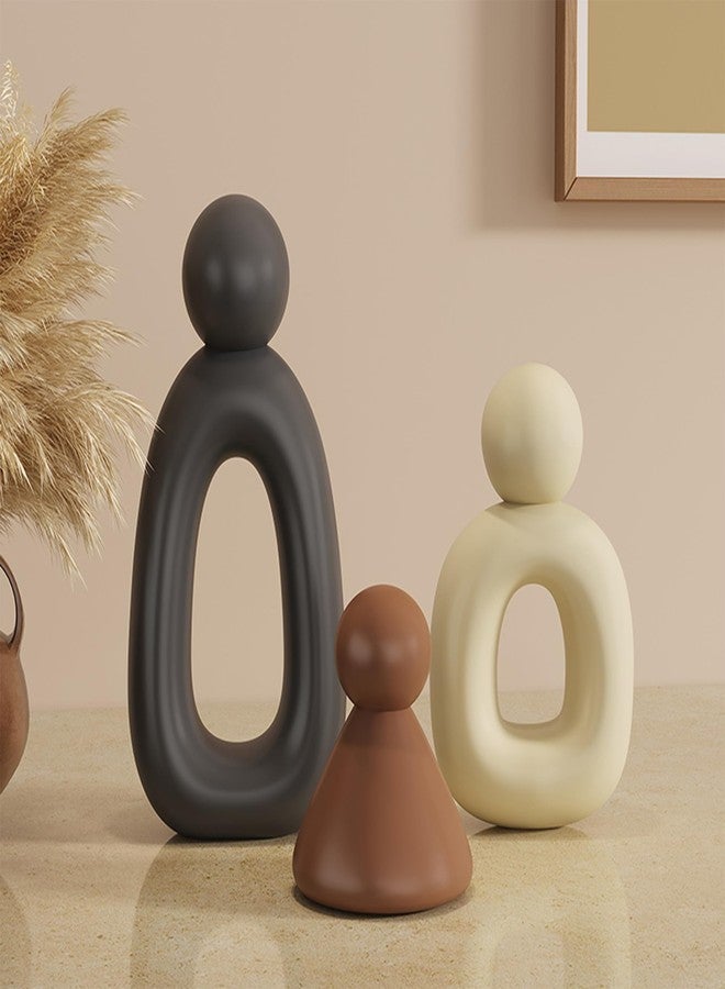 XINXUAN XGZY Abstract Three Sculptures - Minimalist Home Decoration, Modern Living Room Character Design, Desktop Decoration, Neutral Resin Art, Meaningful Home Gifts ﻿ - Image 5