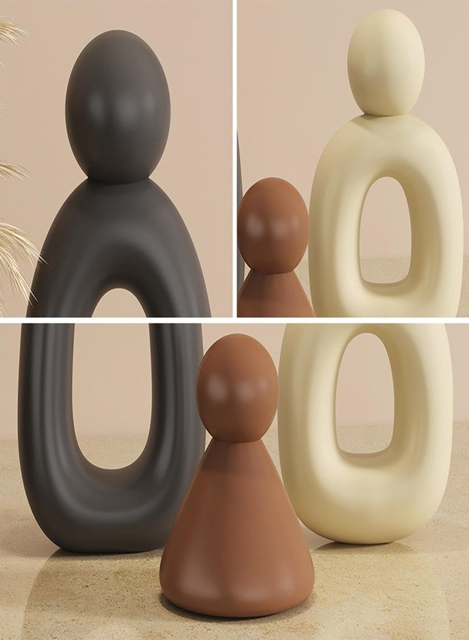 XINXUAN XGZY Abstract Three Sculptures - Minimalist Home Decoration, Modern Living Room Character Design, Desktop Decoration, Neutral Resin Art, Meaningful Home Gifts ﻿ - Image 4