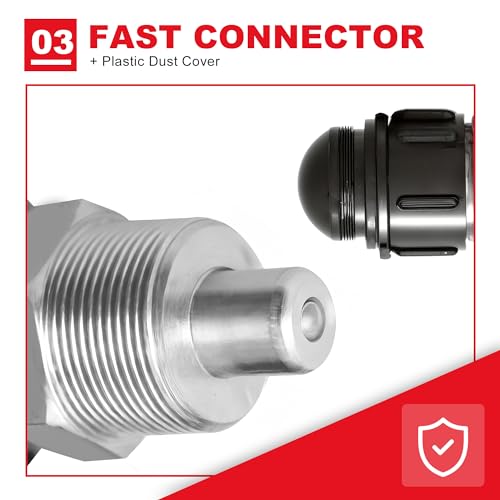 BIG RED ATRB2030R Torin Power Hydraulic Ram Cylinder Jack: Single-Acting Mini Jack, 2.44" Stroke for Shipbuilding, Bridge, Construction, Precision Machinery, Small Spaces - 30 Ton (60,000 lb) Capacity - Image 4