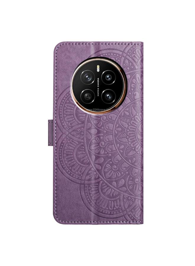 اس-توب جراب هاتف Honor Magic7 من الجلد المنقوش بالزهور - Image 4