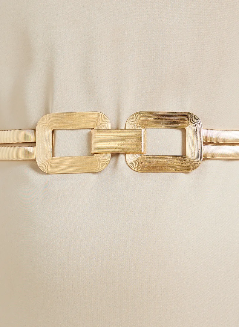 Ella Limited Edition  Double Buckle Statement Chain Belt for Women | Best Price UAE
