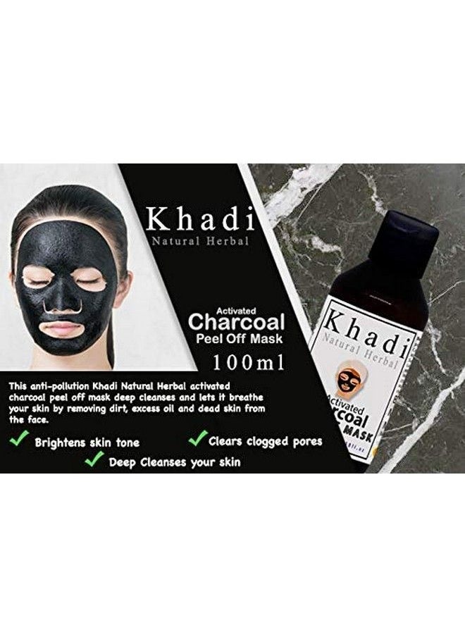 Khadi Natural Herbal - Activated Charcoal Peeloff Mask For Acne For Women 100Ml - Image 1