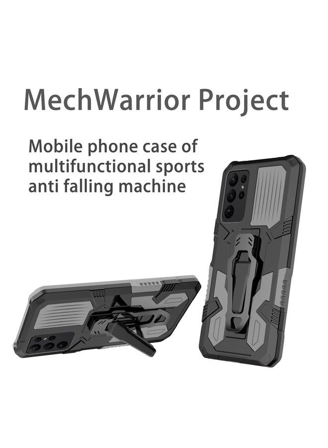 اس-توب جراب لهاتف Samsung Galaxy S25 Ultra 5G Armor Warrior مقاوم للصدمات من البولي كربونات + جراب هاتف TPU - Image 4