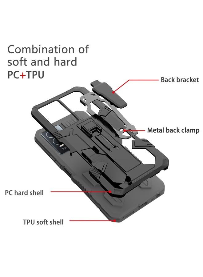 اس-توب جراب لهاتف Samsung Galaxy S25 Ultra 5G Armor Warrior مقاوم للصدمات من البولي كربونات + جراب هاتف TPU - Image 2